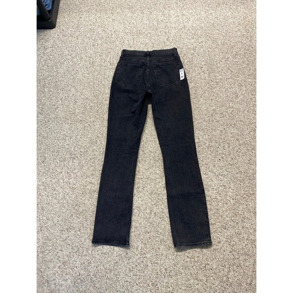 Abercrombie & Fitch The 90s Slim Straight Ultra High-Rise Crossover Waist Black - Picture 8 of 11